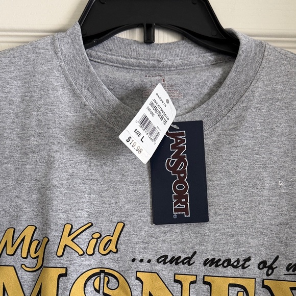 Jansport Gray and Gold University T-Shirt - Picture 3 of 5
